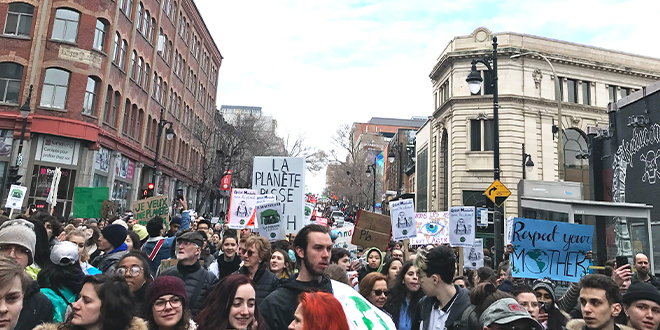 Manifestation pour la justice climatique