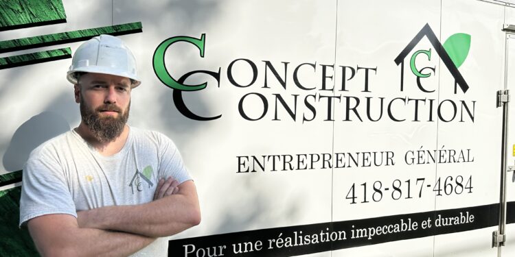 Le propriétaire de Concept Construction, Frédéric Ouellet, est en démarche pour livrer ses premières minimaisons dès 2024.