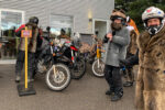 Des participants avec leur moto à la Ride du Sasquatch 2023. (Photo Par Lauriane Boudreau)