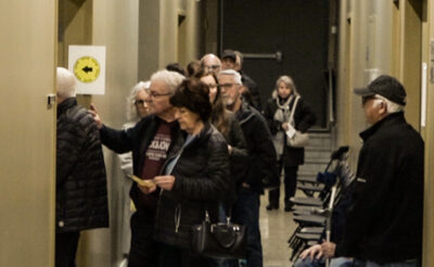 File d'attente pour le vote par anticipation du dimanche 26 octobre