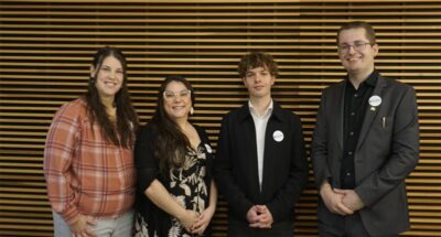 Photo des quatre candidats
