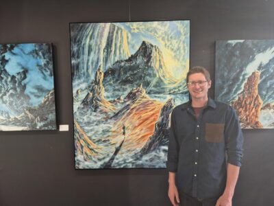 Hubert L'Allier peut passer 60 heures à réaliser un tableau