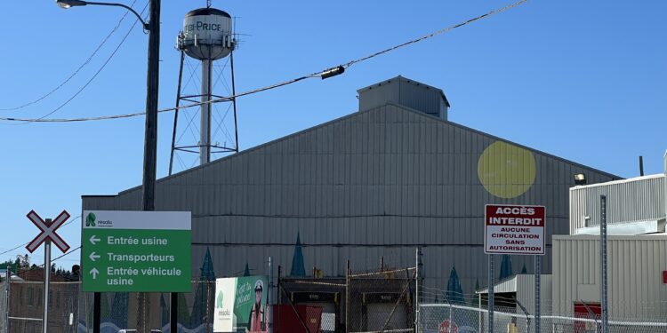 L'usine de Domtar à Kénogami.