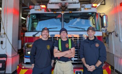 Nuit et jour, il y a toujours quatre pompiers prêts à intervenir à la caserne de Jonquière. Photo : Virgile REVELLE