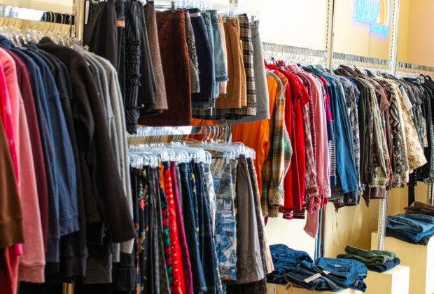 vêtements usagés en rayon